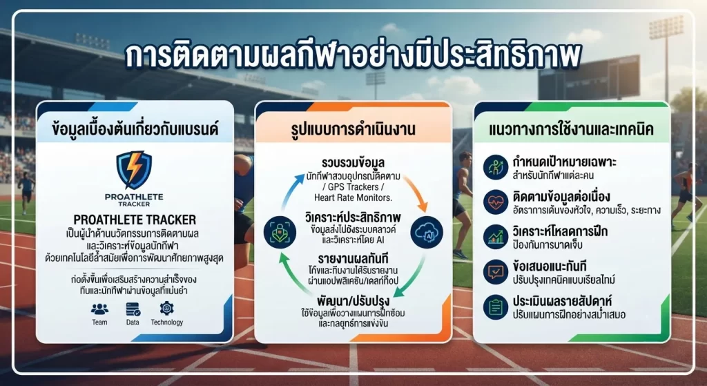 แนวทางการใช้งานและเทคนิคการติดตามผลกีฬาอย่างมีประสิทธิภาพ